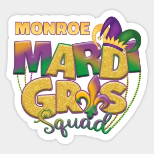 Monroe Mardi Gras Sticker